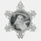 Custom Photo Pewter Snowflake Ornament Template