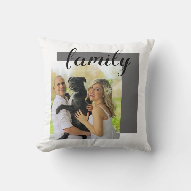 custom photo pillow add your own personalise (Front)