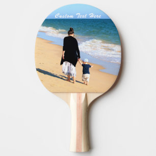 Custom Photo Ping Pong Paddle Gift Your Family Mum