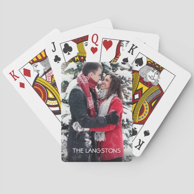 Custom Photo Playing Cards (Back)