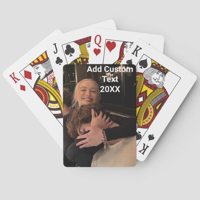 Custom photo playing cards  Personalised card  (Back)