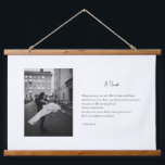 Custom Photo Poem Canvas Wedding Anniversary  Hanging Tapestry<br><div class="desc">Your custom photo and poetry on canvas as wall hanging tapestry. Personalise it with your image of choice and a love poem or love letter. Use the design tool to change colours, fonts, text size and placement. This canvas poster hanger makes the perfect gift for a wedding anniversary, engagement, wedding...</div>