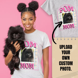 Custom Photo Pom Dog Mum Shirt Pomeranian Owner
