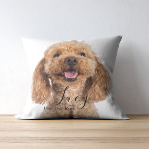 Custom Photo Poodle Personalised Cushion