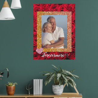 Custom photo poster forevermore couple