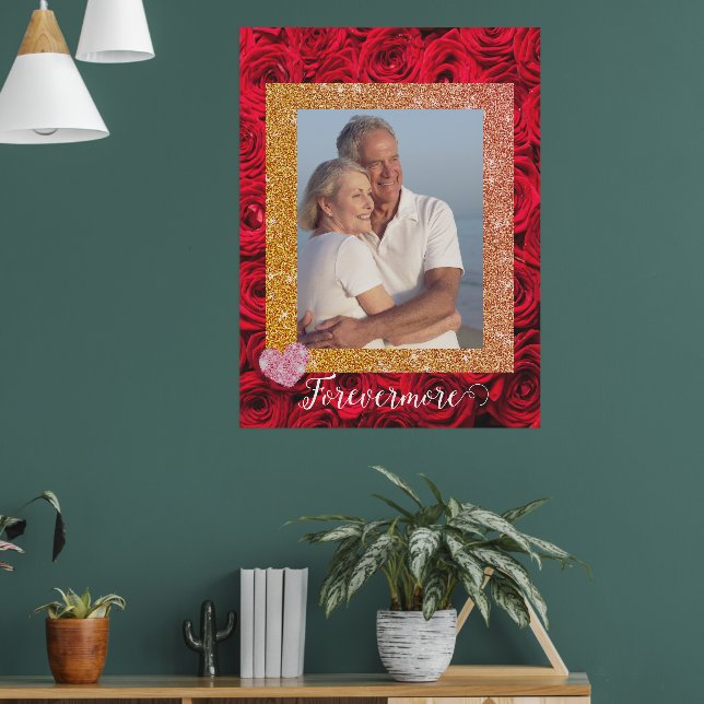 Custom photo poster forevermore couple (Living Room 1)