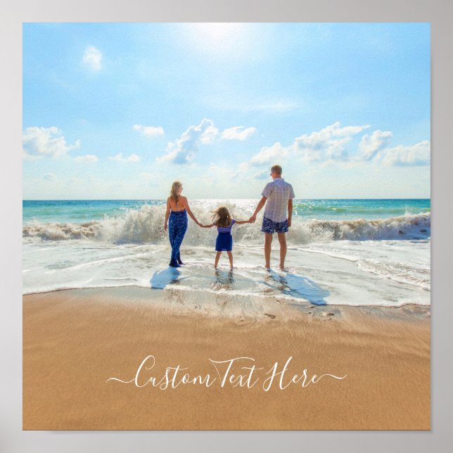 Custom Photo Poster with Your Photos and Text (Front)