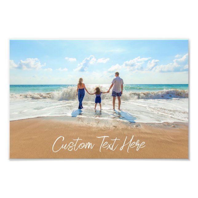 Custom Photo Poster with Your Photos and Text (Front)