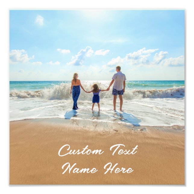 Custom Photo Print Your Photos and Text Name (Front)