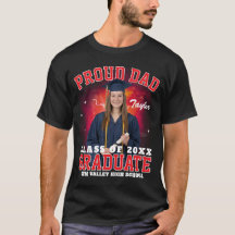 Custom Photo Proud Dad of Graduate Bootleg Rap