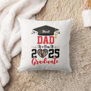 Custom Photo Proud Graduate Family 2025 Gifts Cushion