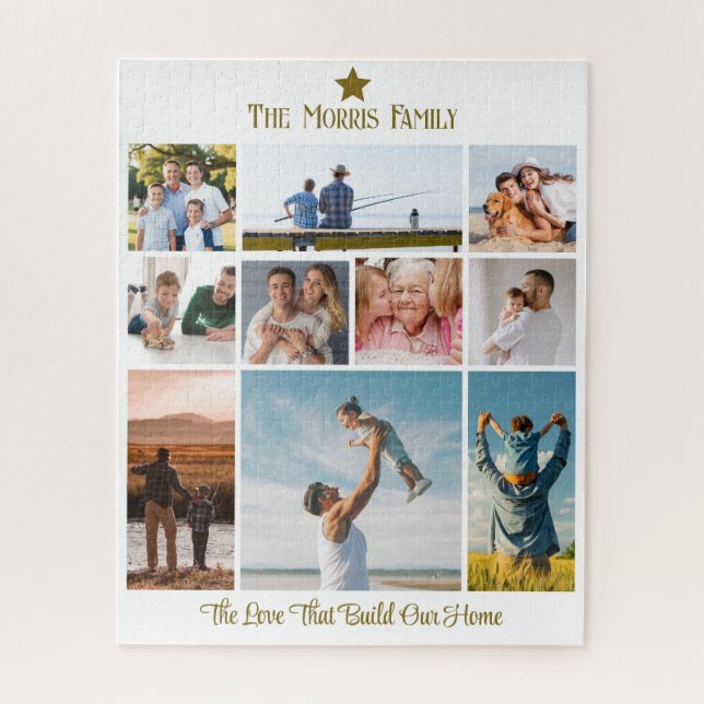 Custom Photo Puzzle – Custom Heartwarming Message (Vertical)