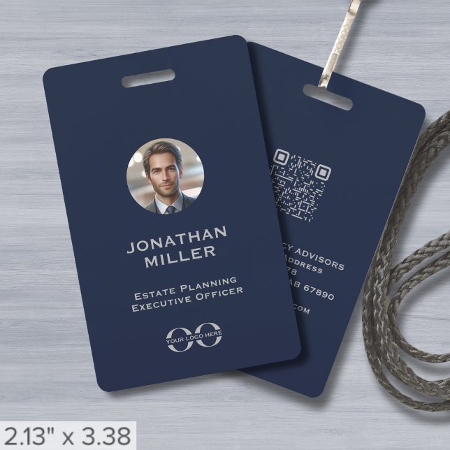Custom Photo QR Code Employee ID Badge (Creator Uploaded)