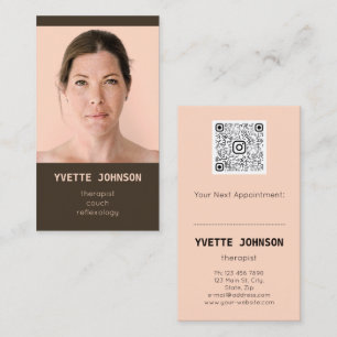 Custom Photo Qr Code Logo Professional Couch Business Card