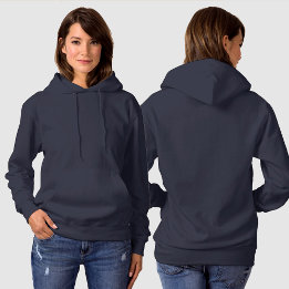Custom Photo Quote Artwork Dark Coloured Ladies Hoodie