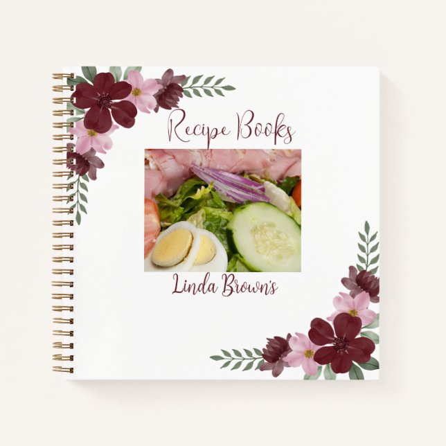 Custom Photo Recipe Books (Front)