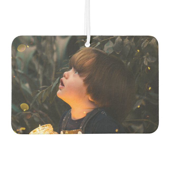 Custom Photo Rectangle Car Air Freshener (Front)