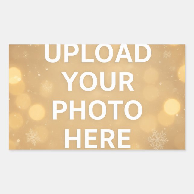 Custom Photo Rectangular Sticker (Front)
