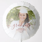 Custom Photo Red Script Personalised Graduation