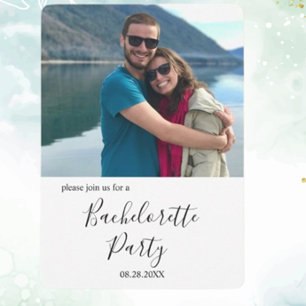 Custom Photo Relaxed Bachelorette Party Invitation