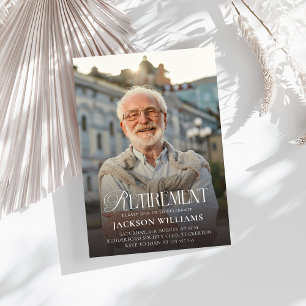 Custom Photo Retirement Party Invitation