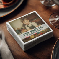 Custom Photo Retro Cool Fun Birthday Party