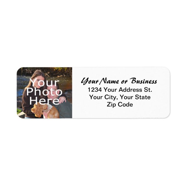 Custom Photo Return Address Label (Front)