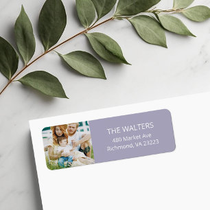 Custom Photo Return Address Labels