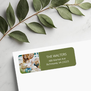 Custom Photo Return Address Labels