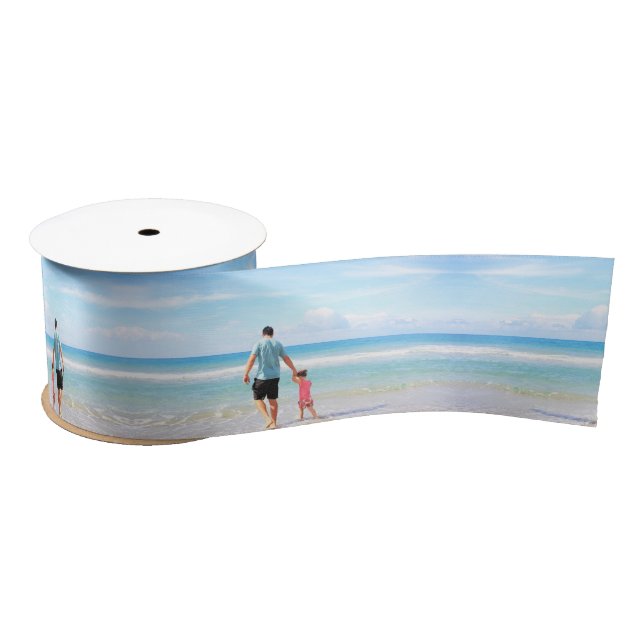 Custom Photo Ribbon with Your Favourite Photos Satin Ribbon (Spool)