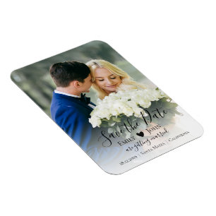 Custom Photo Save The Date Flexible Photo Magnet