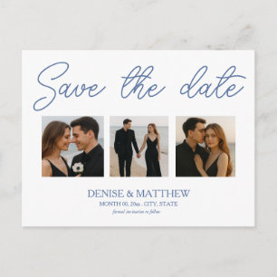 Custom Photo Save the Date Postcard