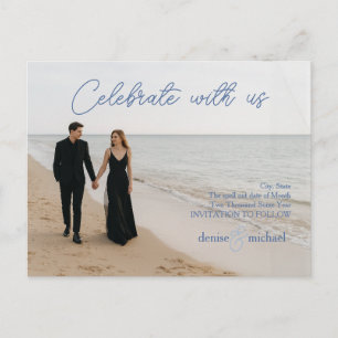 Custom Photo Save the Date Postcard