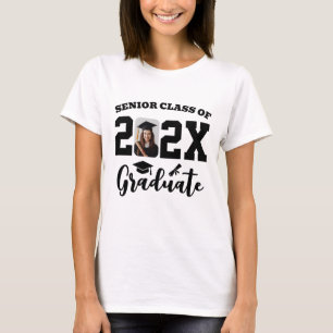 Custom Photo Senior Class Graduate T-Shirt