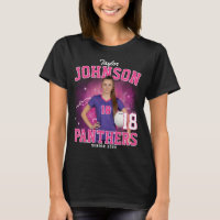 Custom Photo Senior Sports Team Pink Bootleg