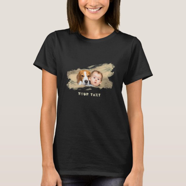 Custom Photo Shirt - Add Custom Photo & Text (Front)