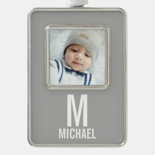 Custom Photo Silver Plated Framed Ornament