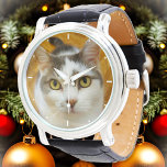 Custom Photo Simple Elegant Personalised Watch<br><div class="desc">Upload a photo, and easily create your personalised watch. You can TRANSFER this DESIGN on other Zazzle products and adjust it to fit most of the Zazzle items. You can also click the CUSTOMIZE FURTHER to add a text line. Standard Studio designs are made in high-resolution vector graphics for a...</div>