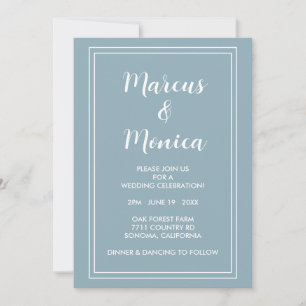 Custom Photo Simple Minimal Sweet Wedding Invitation