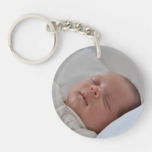 Custom photo simple minimalist  key ring