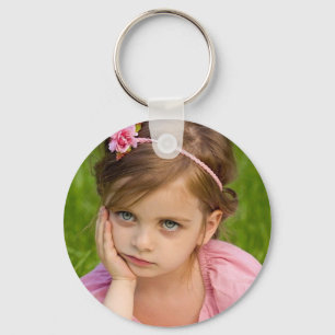 Custom photo simple minimalist key ring