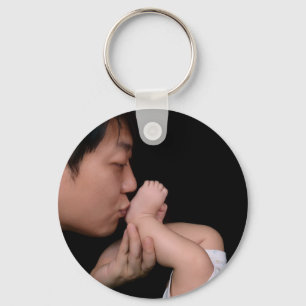 Custom photo simple minimalist keychain