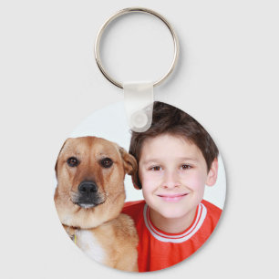 Custom photo simple minimalist keychain