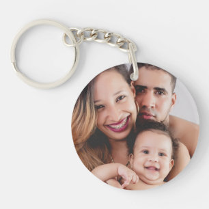 Custom photo simple minimalist keychain