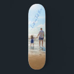 Custom Photo Skateboard Gift Your Photos and Text<br><div class="desc">Custom Photo and Text Skateboards - Unique Your Own Design - Personalised Father / Child / Family / Friends or Personal Skateboard Gift - Add Your Text and Photo - Resize and move elements with Customisation tool ! Choose font / size / colour ! Good Luck - Be Happy :)...</div>
