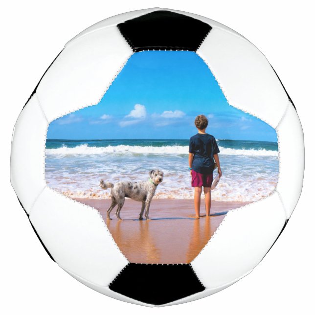 Custom Photo Soccer Ball Your Design - With Pet (Front)