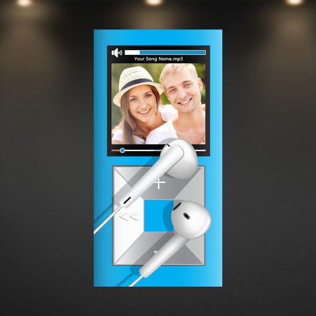 Custom Photo & Song Name MP3 Player Poster (It's the poster child of fun and song.)