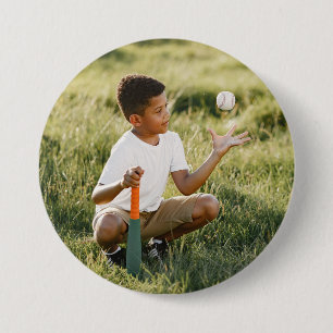 Custom photo sports button / pin