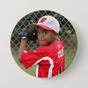 Custom photo sports button / pin