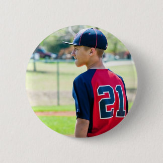 Custom Photo Sports Button/Pin 6 Cm Round Badge